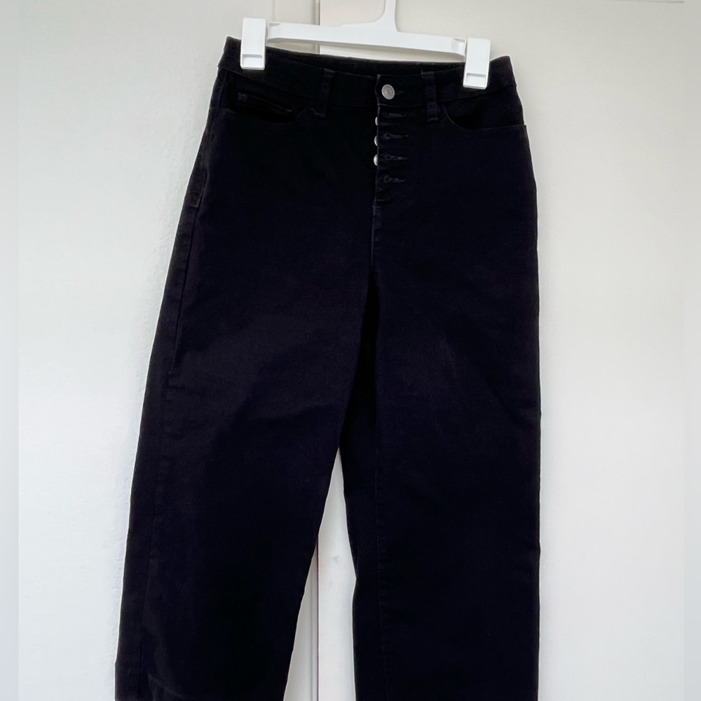 Time & Tru Wide Leg Cropped Jeans